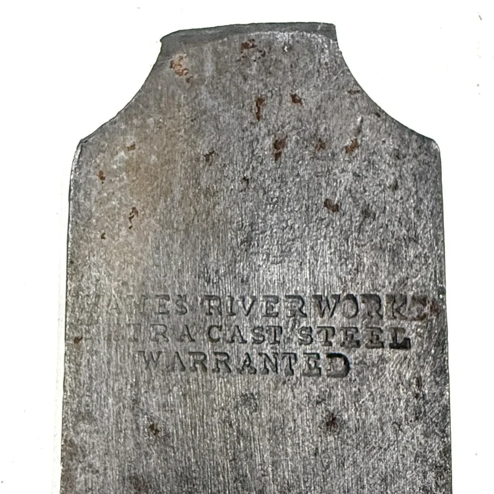 Antique Vintage Wooden Plane‎ Mathieson & Son – James River Works Steel Iron